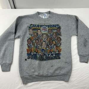 VINTAGE St. Louis Rams Sweatshirt YXL Super Bowl 2000 Pro Player Greatest Show